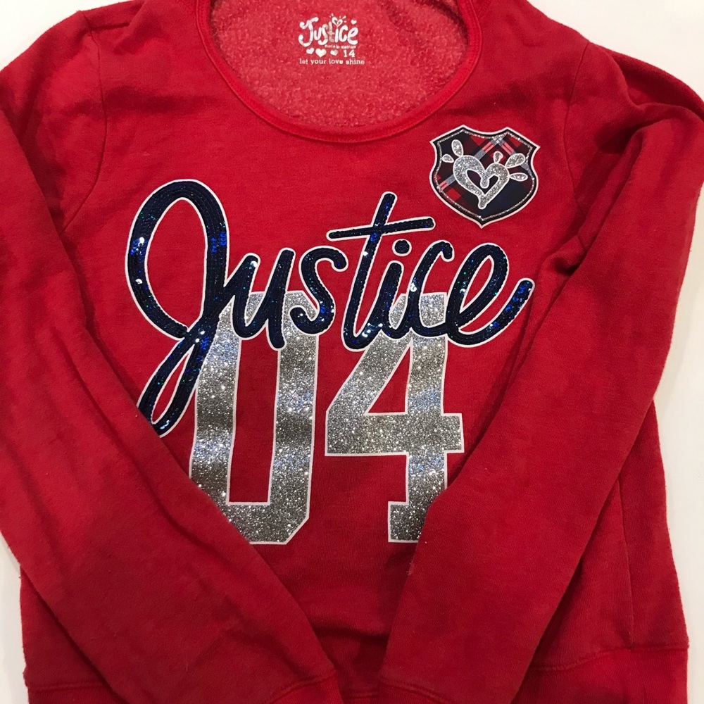 Girls justice sweatshirt
